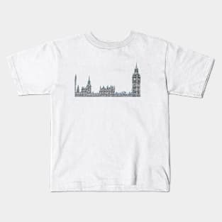 Houses of Parliament bywhacky Kids T-Shirt